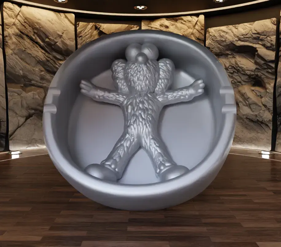 Kaws BFF Ashtray Fan Art Toy Decorative