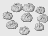 Dumpling dough with bamboo steamer and serving tray-1