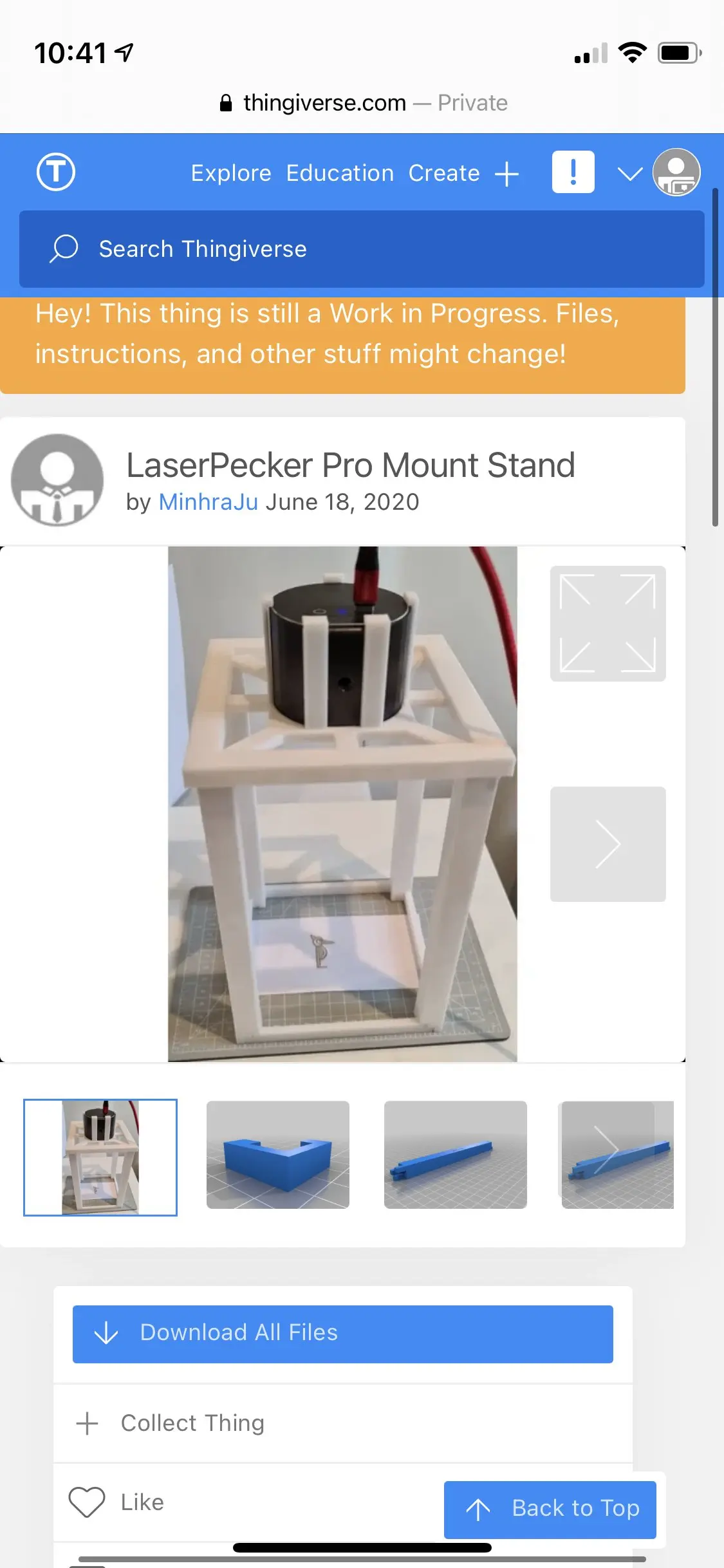 Stand per picchio laser