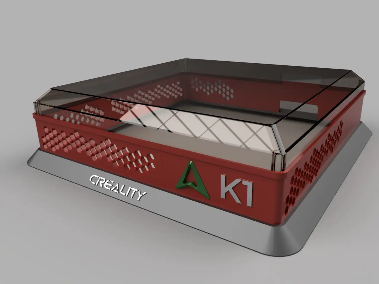 Creality K1 lid riser, many configurations.