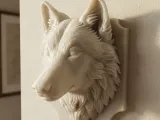Wolf Head Wall Trophy-0