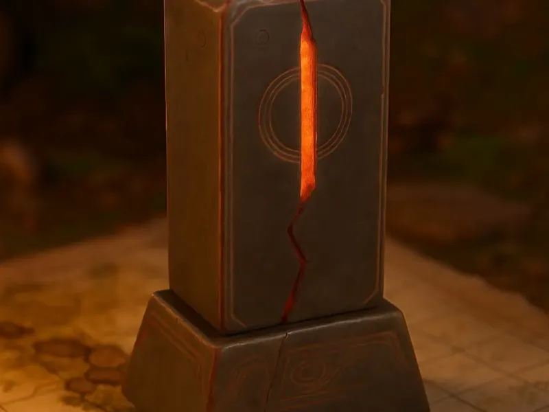Eternal Flame Monolith D&D tabletop miniature