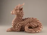 3D Dragon Sculpture Model for Home Decor - STL File-3