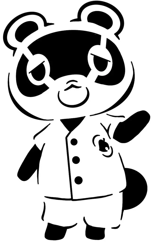 AC Tom Nook stencil