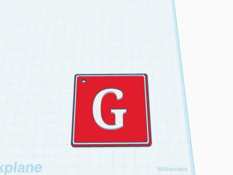 keychain letter G
