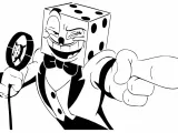 King Dice stencil-0