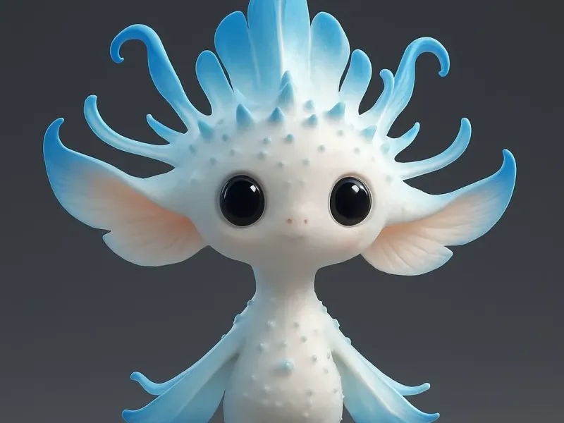 Axolote de nieve