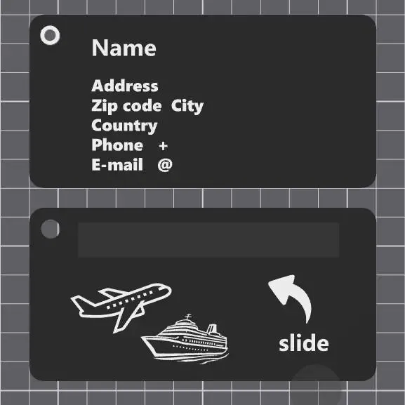 Bagagelabel / luggage tag