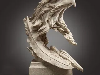 busto de aguila calva