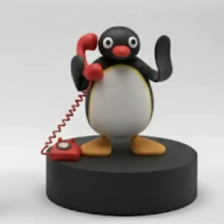 Pingu red fone