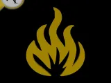 Simple Flame Symbol - 2D Art-0