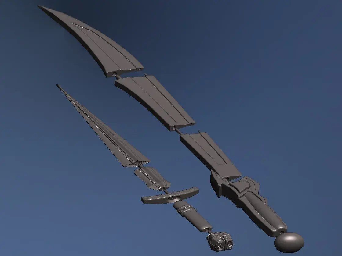 Loki Dagger and Sylvie Blade - REAL SIZE COSPLAY FILE
