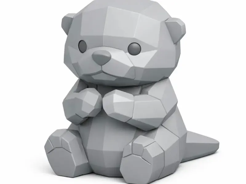 Geometric Baby Otter