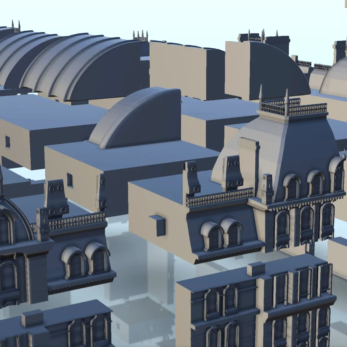 Luxurious hotel 8 - scenery warhammer miniatures ww2 tableto