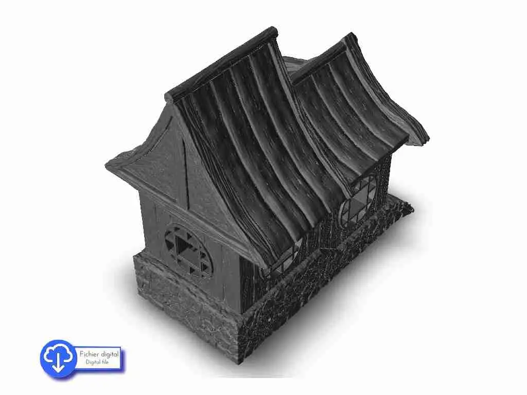 Oriental temple 4 - scenario asiatico terreno warhammer wargame