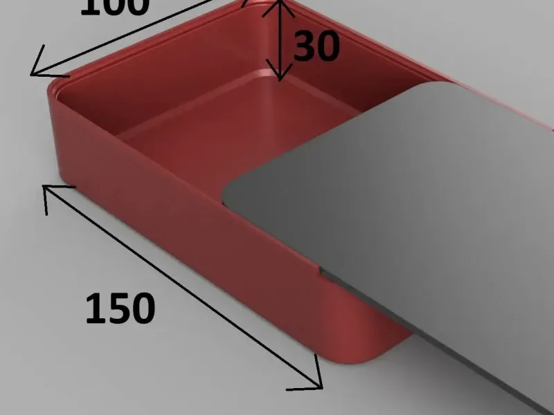 Slide box 15x10x3 cm