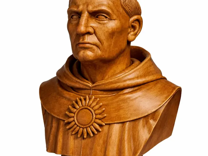 Church elder. Priest. Pope bust