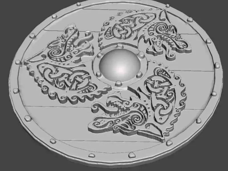 Fenrir Viking Shield