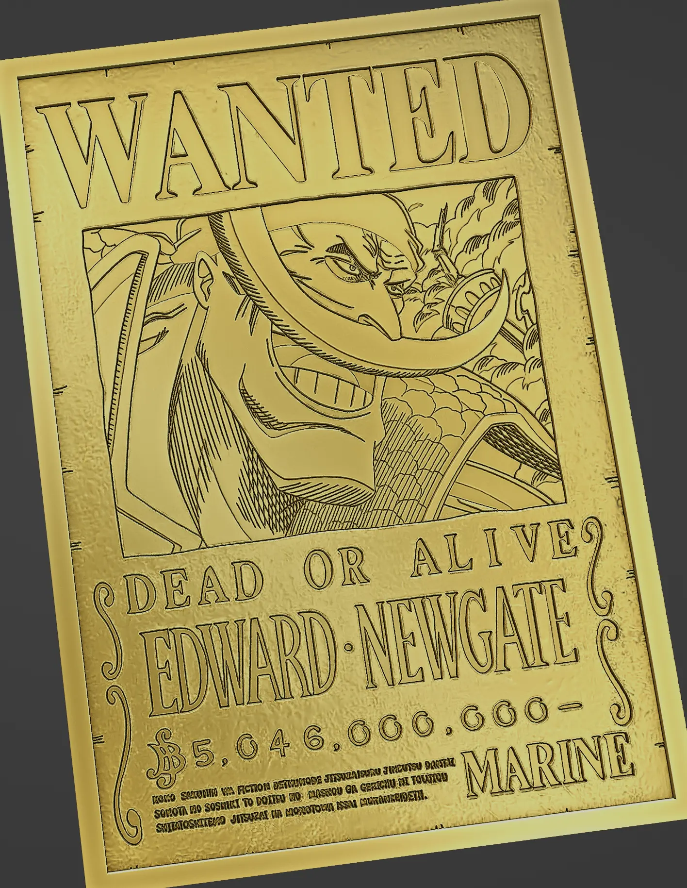 WHITE BEARD/EDWARD NEWGATE WANTED POSTER - ONE PIECE
