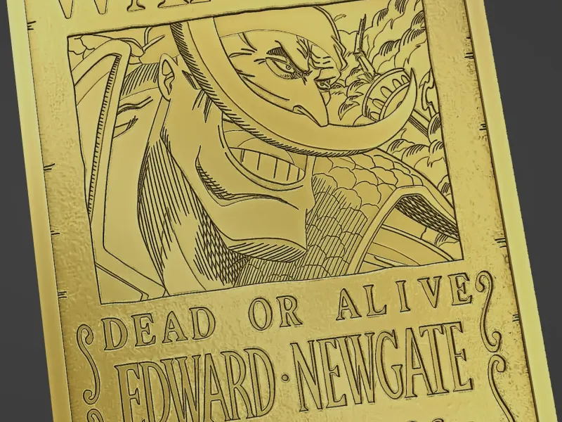 BARBA BIANCA/EDWARD NEWGATE POSTER RICERCATO - PEZZO UNICO