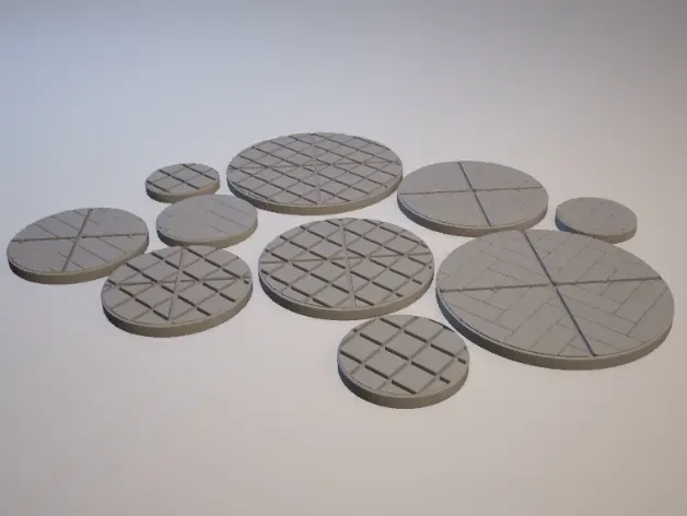 Bases Temáticas de Cidade Moderna Z.O.D. (Escala 28mm/Heroica)