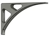 Heavy duty shelf bracket 390x250mm-0