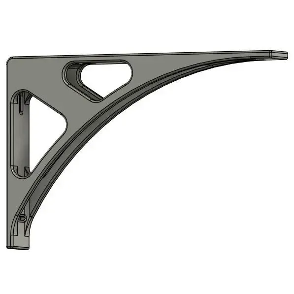 Heavy duty shelf bracket 390x250mm