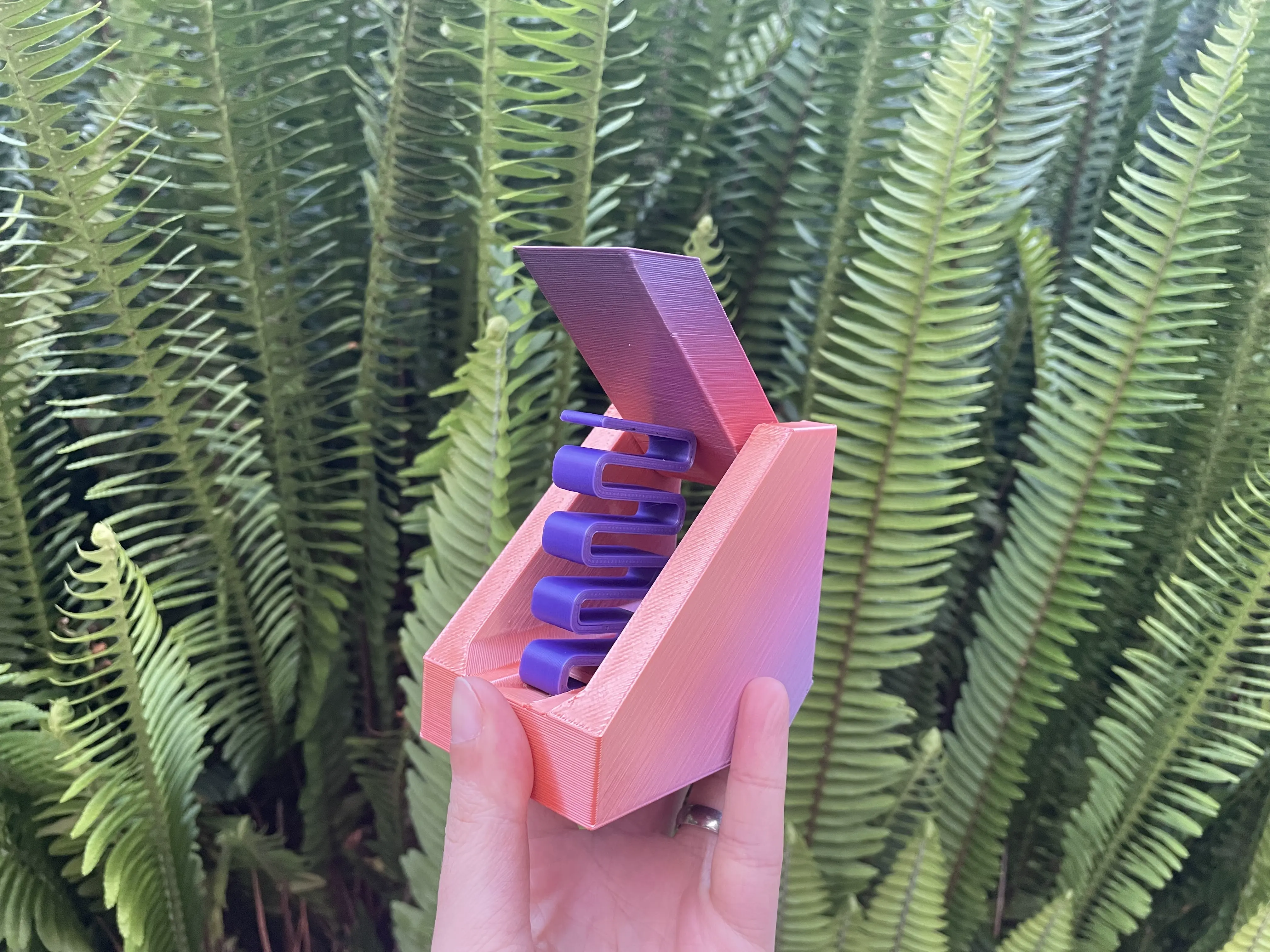 Dice Catapult Toy - Print In Place with Functional Spring