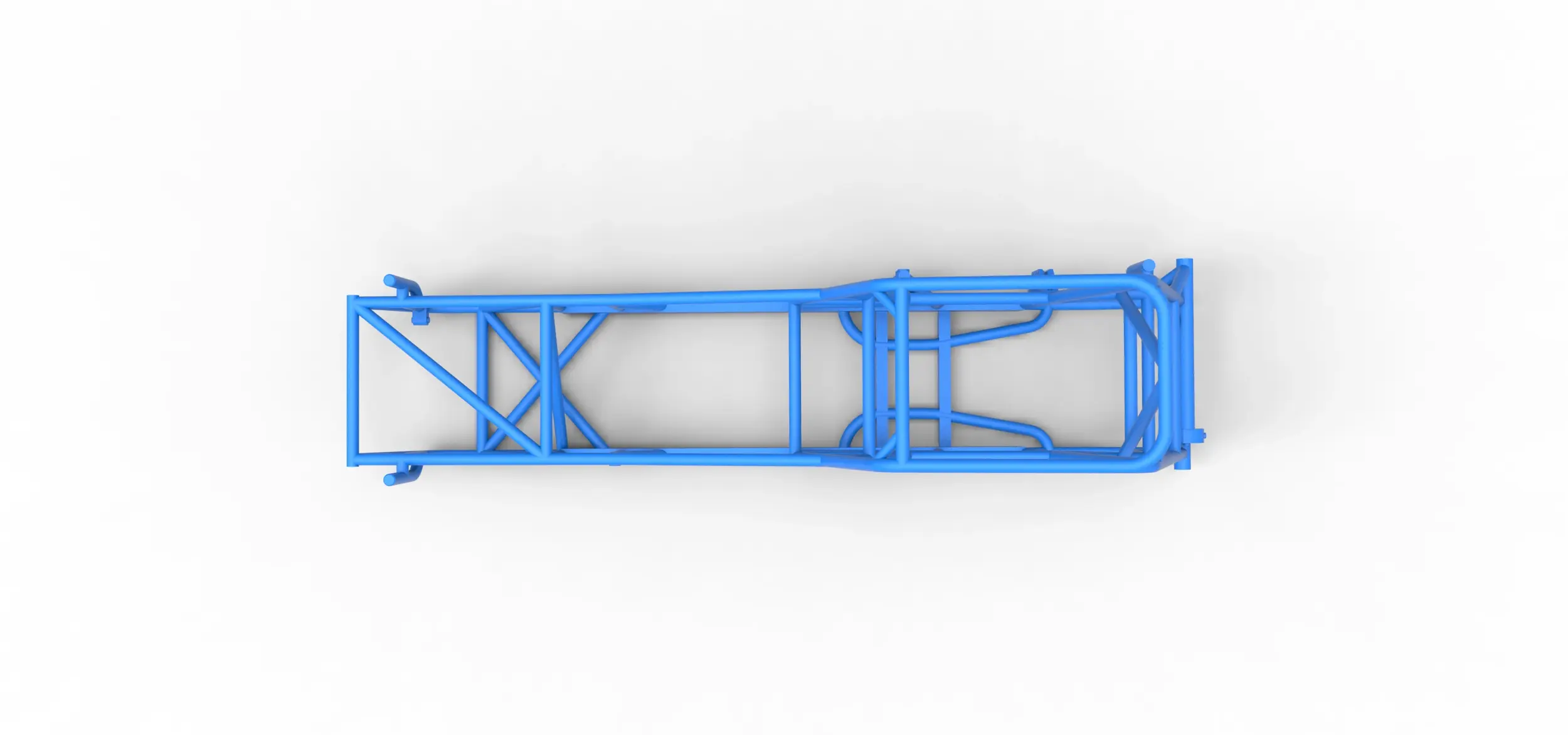Frame of Vintage Northeast Dirt Modified stock car 1:25