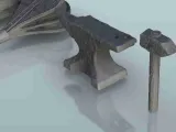 Blacksmith shop interior - miniatures warhammer terrain scen-1