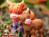 CUTE FLEXI HIGHLAND COW ARTICULATED-6