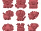 Dogs cookie cutter set of 9-0
