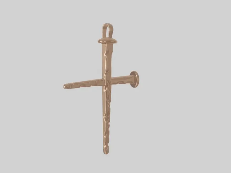 pENDENTE DE CRUZ DE PREGOS DE 2 POLEGADAS