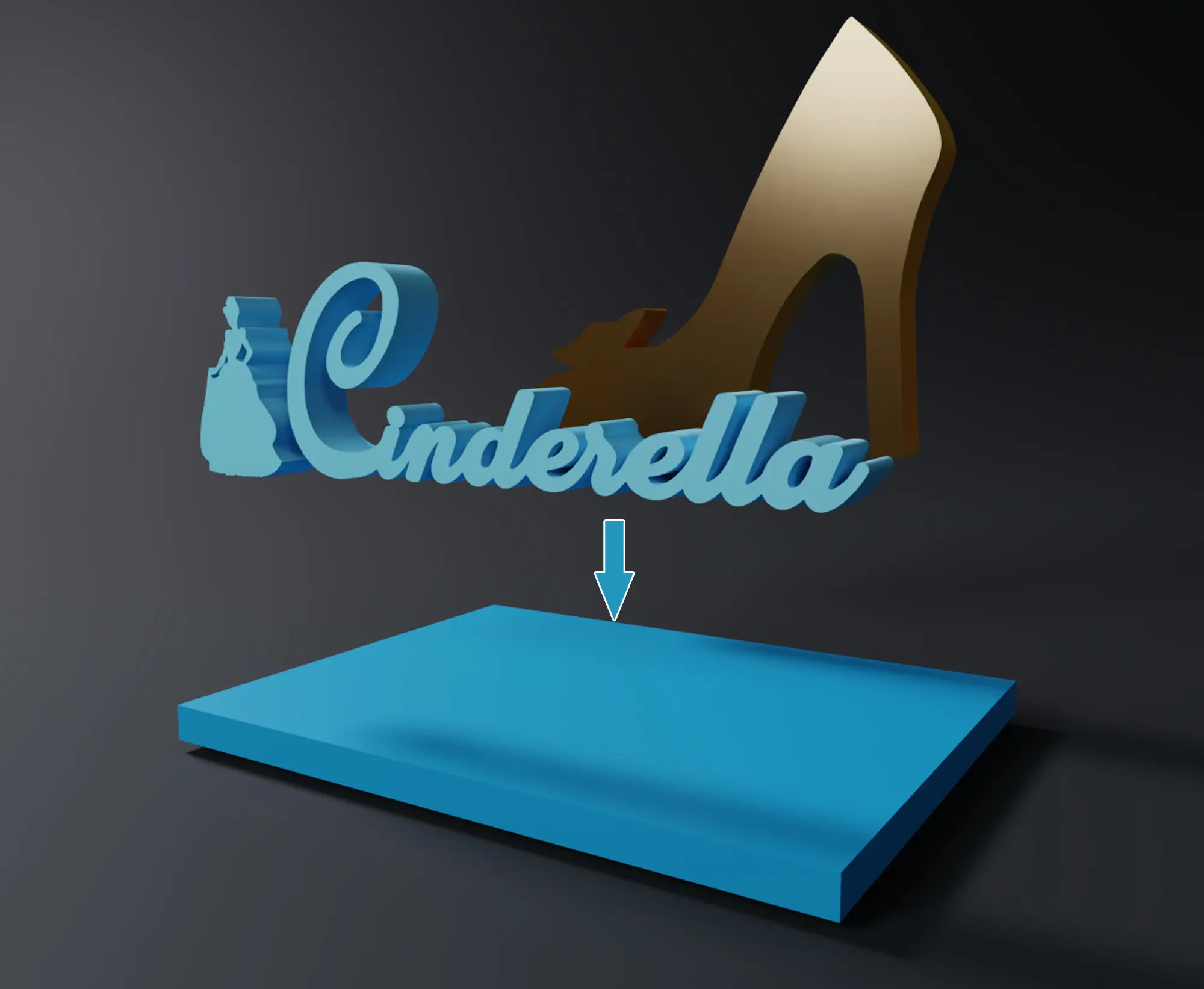 DISNEY PRINCESS CINDERELLA BOX - SHOE VERSION