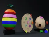 Fun and educational set of Montessori Egg Shapped games-0