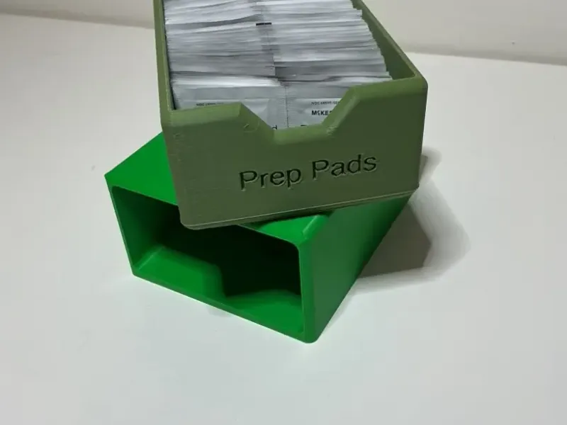 Alcohol prep pad holder