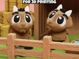 Cute Flexi Goat, STL & 3MF File (Digital Download)-2