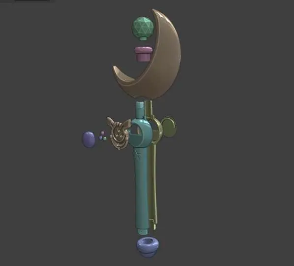 Sailor Moon Crescent Moon Wand Fan Art