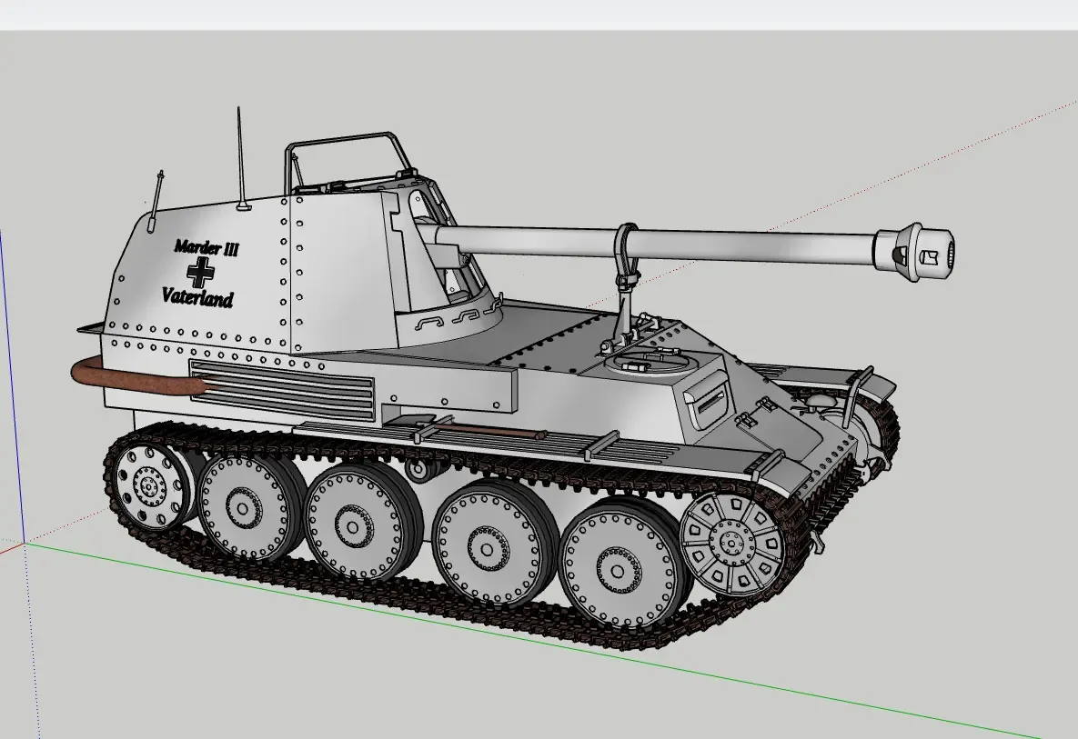 German Tank Destroyer, Panzerjäger «Marder III»  Sd.Kfz. 138