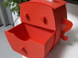 Hands-on-Hips Storage Drawer with Tissue Box (Facial Tissue Holder)-1