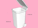 Two-Wheel Carts (Trash Cans) 1:10 scale-7