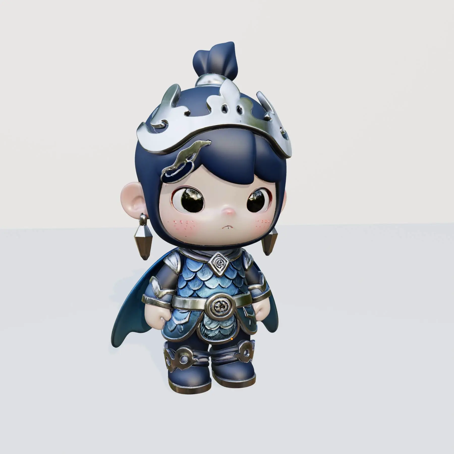 Chibi Knight of the Silver Order - 3D Printable Figure