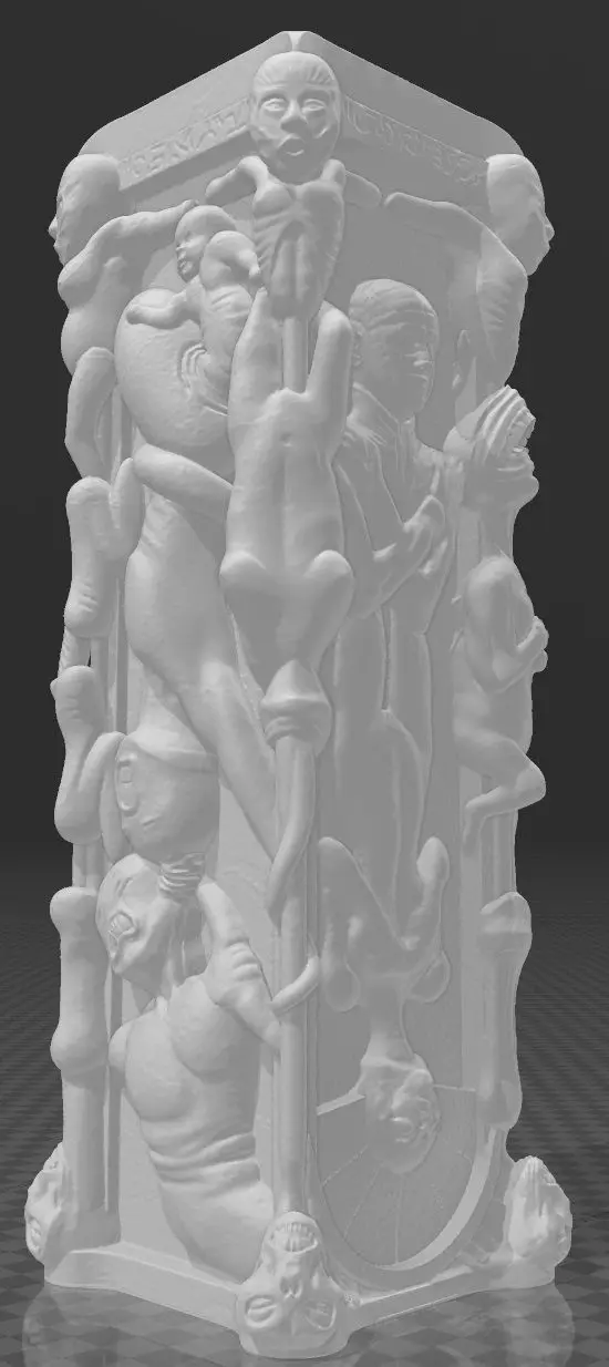 Hellraiser Pillar of Souls Closed Mouth 3D print model