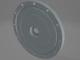 Model Pipe Flange Cover (Use Scale to Size)-0