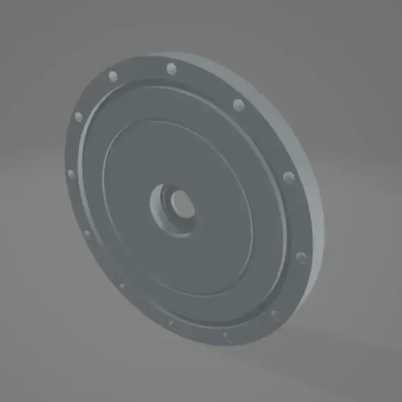 Model Pipe Flange Cover (Use Scale to Size)