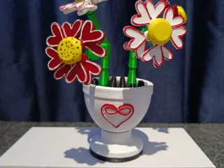 Articulated Heart Flowers of Love