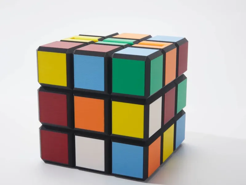 Rubik's Cube Style Tissue Box