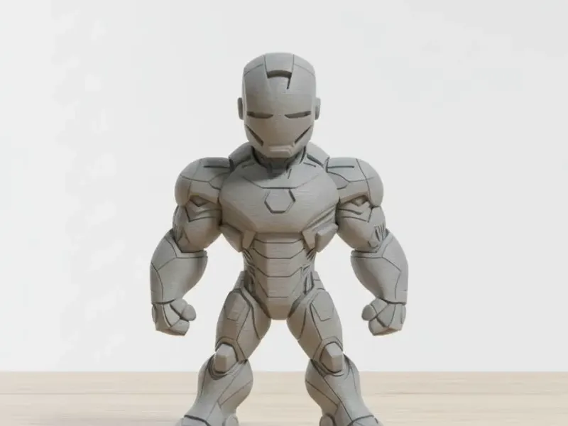 Chibi iron Man figurine
