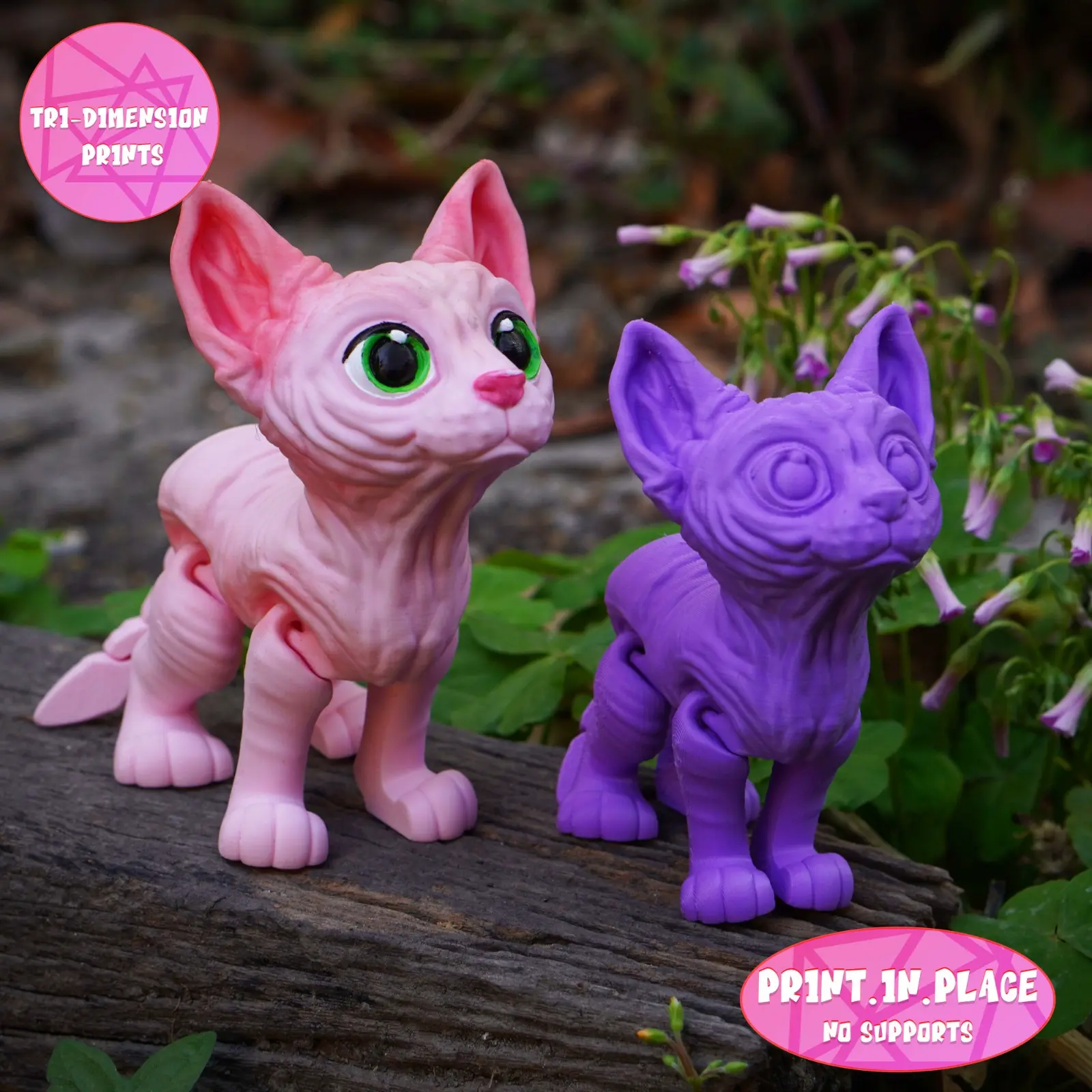 PRINT IN PLACE CUTE SPHYNX CAT