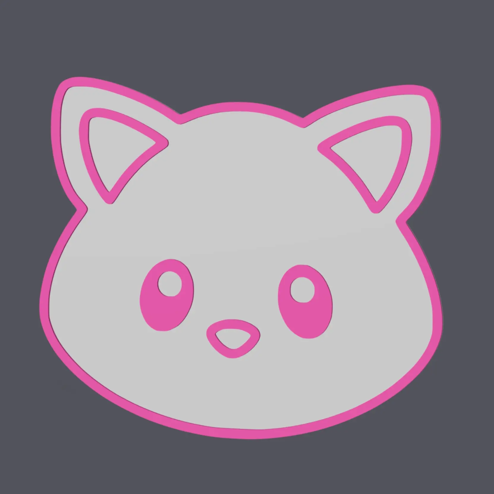 Kitten / Cat Head - Farm Animals - Wall Art v1